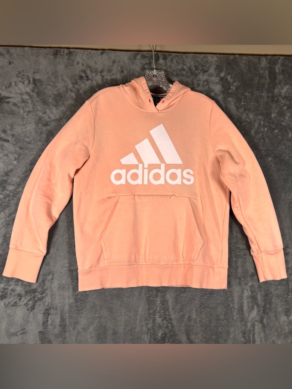 Adidas Pastel Pink/Coral Hoodie Women’s Size Large